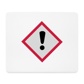 achtung - Mousepad (Querformat) - Weiß - Vorne