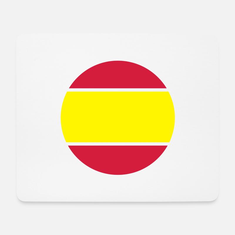 spanien_rund_50 - Mouse Pad (horizontal) - white