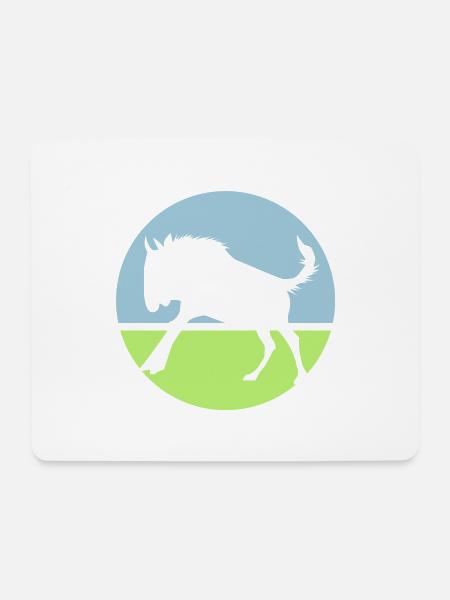 Gnu - Mousepad (Querformat) - Weiß