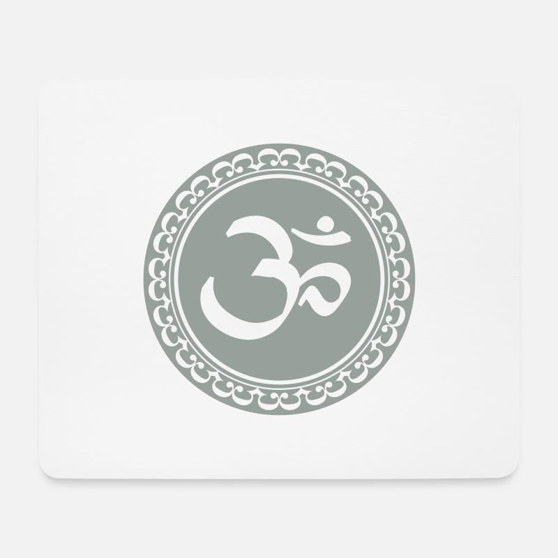 Om Mani Padme Hum - Mousepad (Querformat) - Weiß