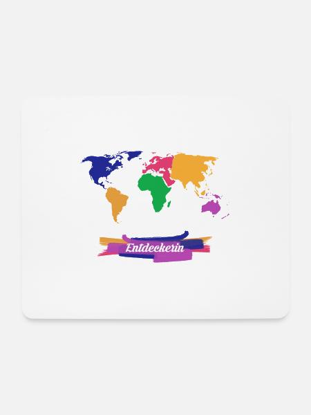 Entdeckerin Weltreise - Mousepad (Querformat) - Weiß
