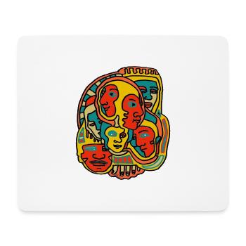 Faces - Mouse Pad (horizontal) - white - Front