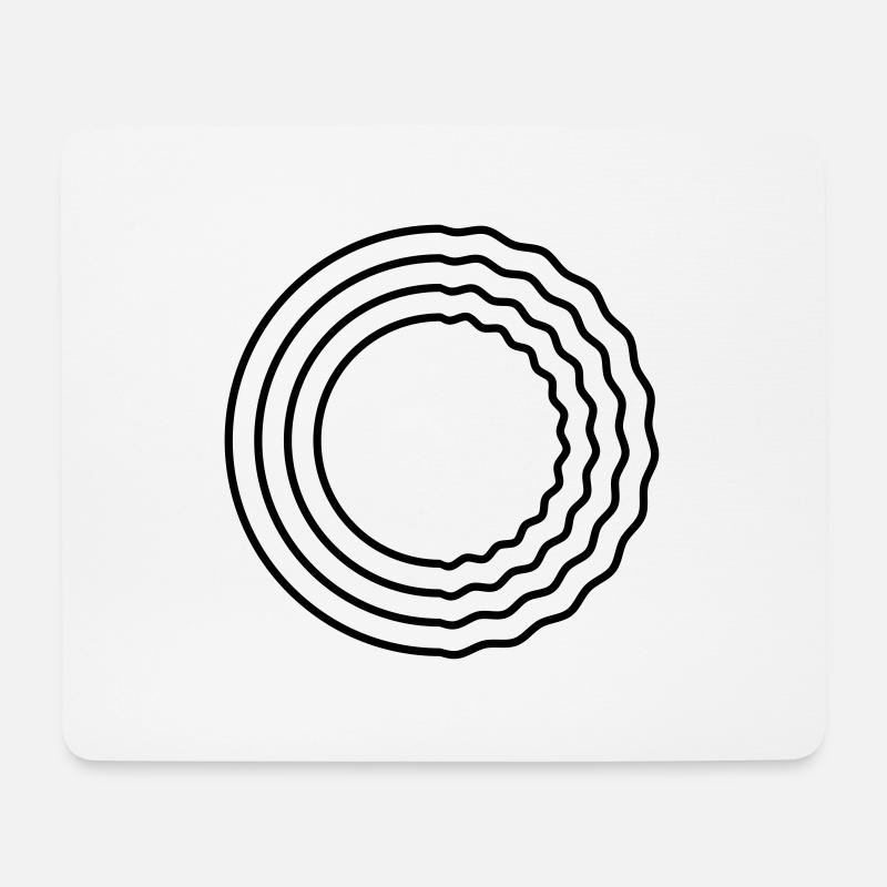 Kreis - Mousepad (Querformat) - Weiß