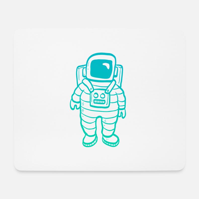 Astronaut Clipart - Mousepad (Querformat) - Weiß