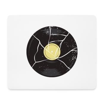 Vinyl record - Mouse Pad (horizontal) - white - Front