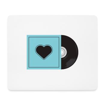vinyl record - Mouse Pad (horizontal) - white - Front