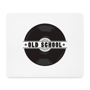 Vinyl record gift music old school - Mouse Pad (horizontal) - white - Front