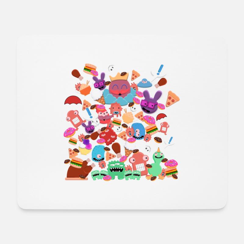 Little Monsters - Mousepad (Querformat) - Weiß
