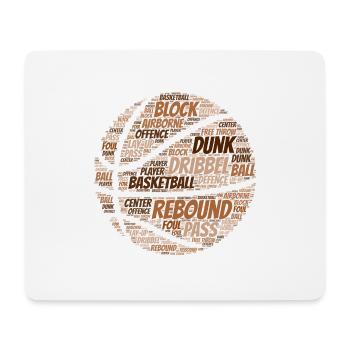 Basketball Part of Speech | Unisex shirt - Mouse Pad (horizontal) - white - Front