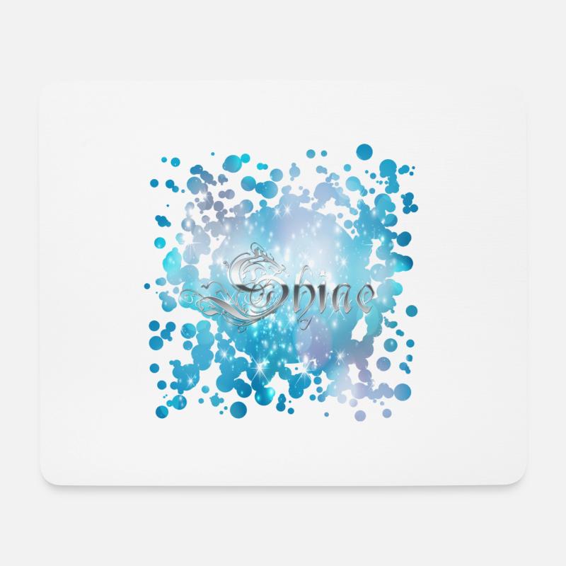 Shine - Mousepad (Querformat) - Weiß