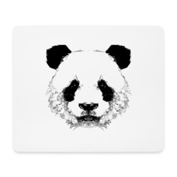 Panda Kopf - Mousepad (Querformat) - Weiß - Vorne