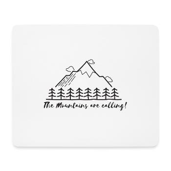Berg - Mousepad (Querformat) - Weiß - Vorne