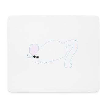 Cute kids / baby mouse design - Mouse Pad (horizontal) - white - Front