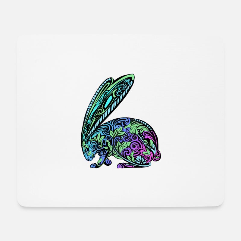 Rabbit of dream - rabbit - Mouse Pad (horizontal) - white
