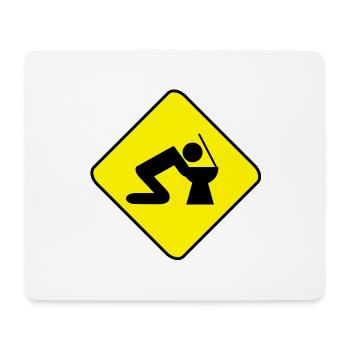 Alkohol - Mousepad (Querformat) - Weiß - Vorne
