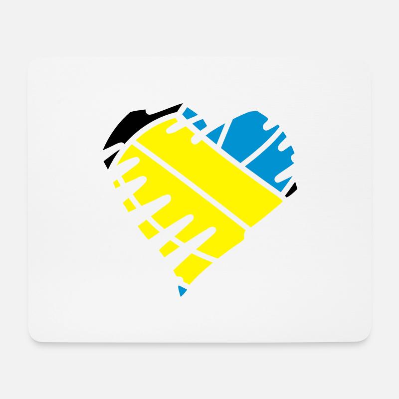 Beachvolley Love - Mousepad (Querformat) - Weiß