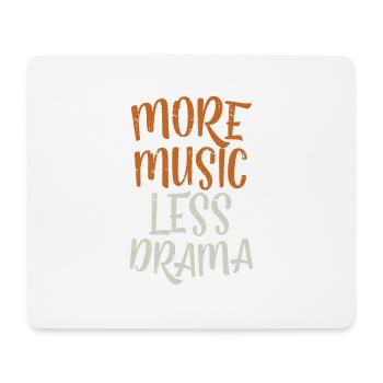 T-shirt de musique - Tapis de souris (format paysage) - blanc - Devant