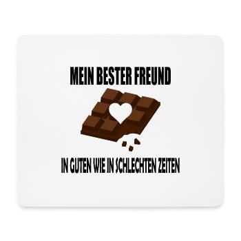 Schokolade / Schoki - Mousepad (Querformat) - Weiß - Vorne