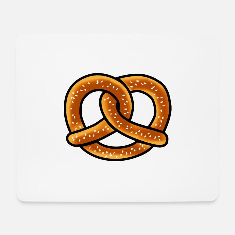 Brezel Bayern - Mousepad (Querformat) - Weiß