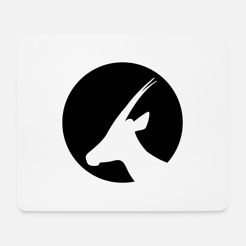 Gazelle - Mousepad (Querformat) - Weiß