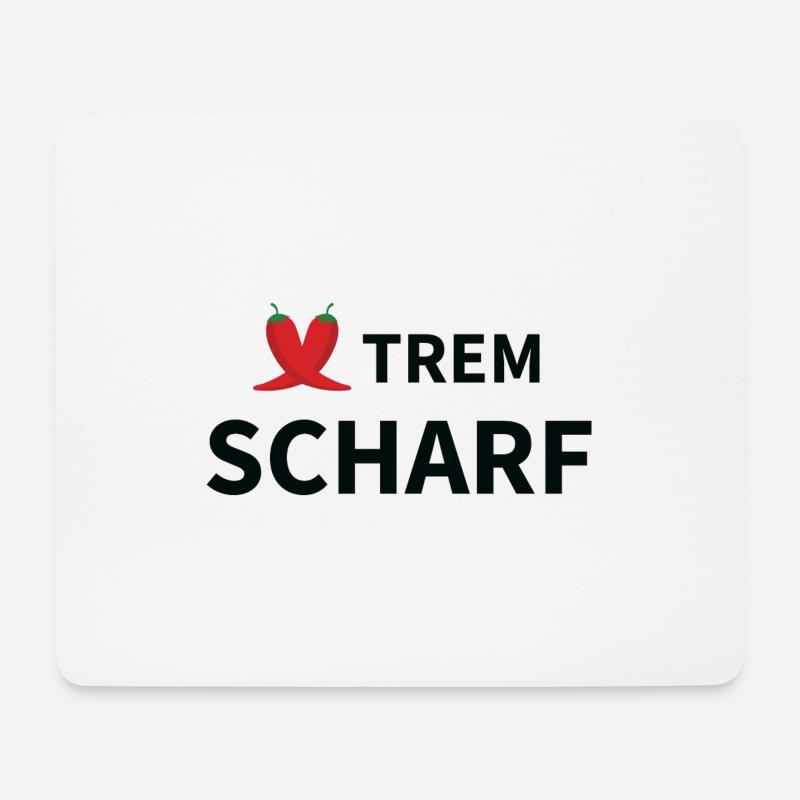 XTREM Scharf - Mousepad (Querformat) - Weiß