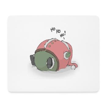 Ho ho ho schlafender Weihnachtsmann - Mousepad (Querformat) - Weiß - Vorne