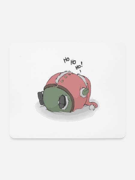 Ho ho ho schlafender Weihnachtsmann - Mousepad (Querformat) - Weiß