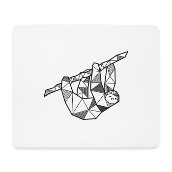 Faultier geometrisch Sloth Geschenk Tier Natur - Mousepad (Querformat) - Weiß - Vorne