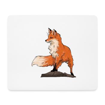 Beau renard - Tapis de souris (format paysage) - blanc - Devant