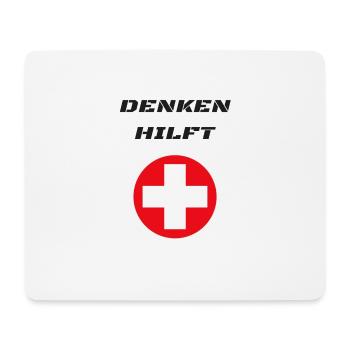 thinking helps - Mouse Pad (horizontal) - white - Front
