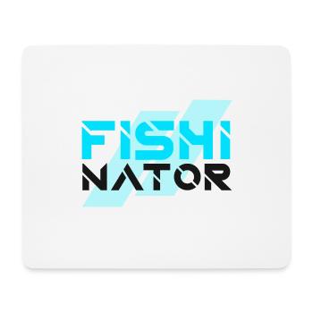 Fisherman fishinator fishing fish gift - Mouse Pad (horizontal) - white - Front