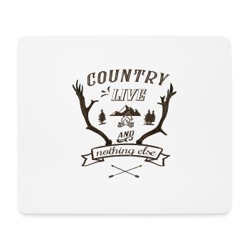 country live - Mouse Pad (horizontal) - white - Front