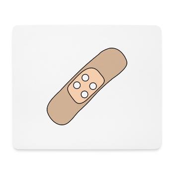Pflaster, Wunde, Verletzung, Heilung, Geschenkidee - Mousepad (Querformat) - Weiß - Vorne