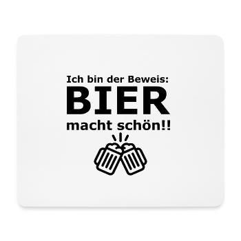 Beer is nice! - Mouse Pad (horizontal) - white - Front