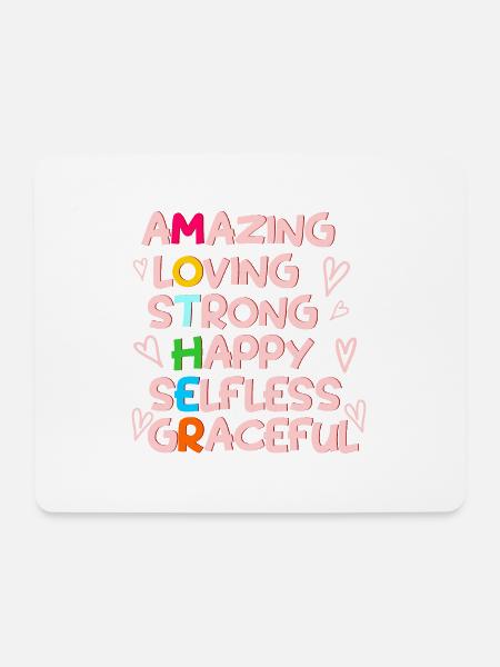 MOTHER - Mousepad (Querformat) - Weiß