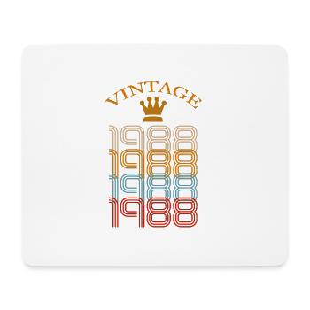 Vintage 30th Birthday Gift 1988 - Mouse Pad (horizontal) - white - Front