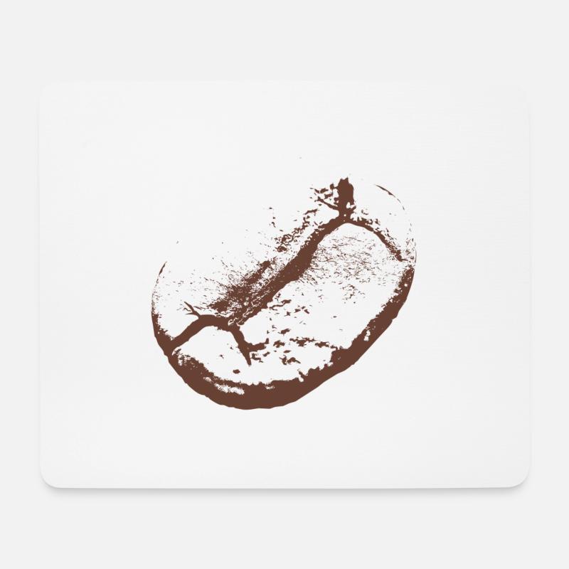 Kaffeebohne - Mousepad (Querformat) - Weiß