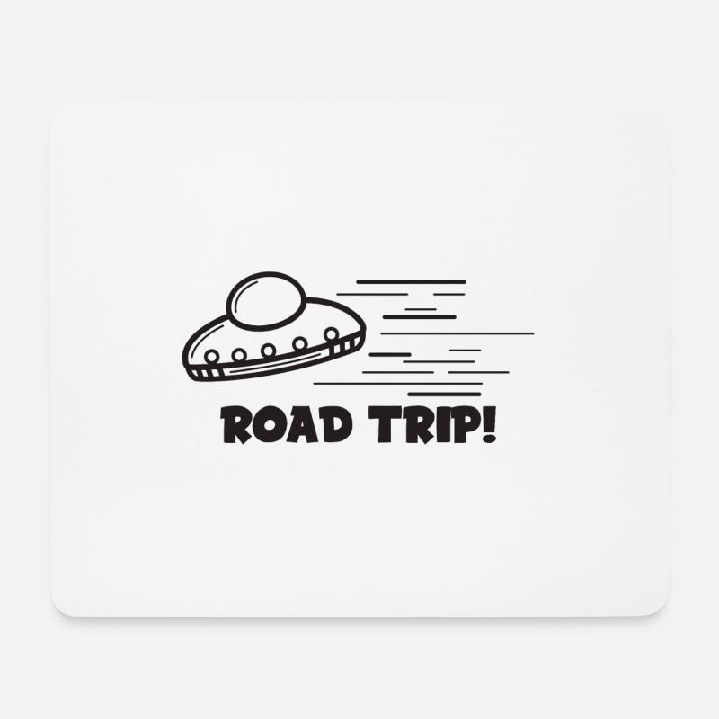 Ufo Geschenk Weltraum Astro Raumfahrt Alien All - Mousepad (Querformat) - Weiß