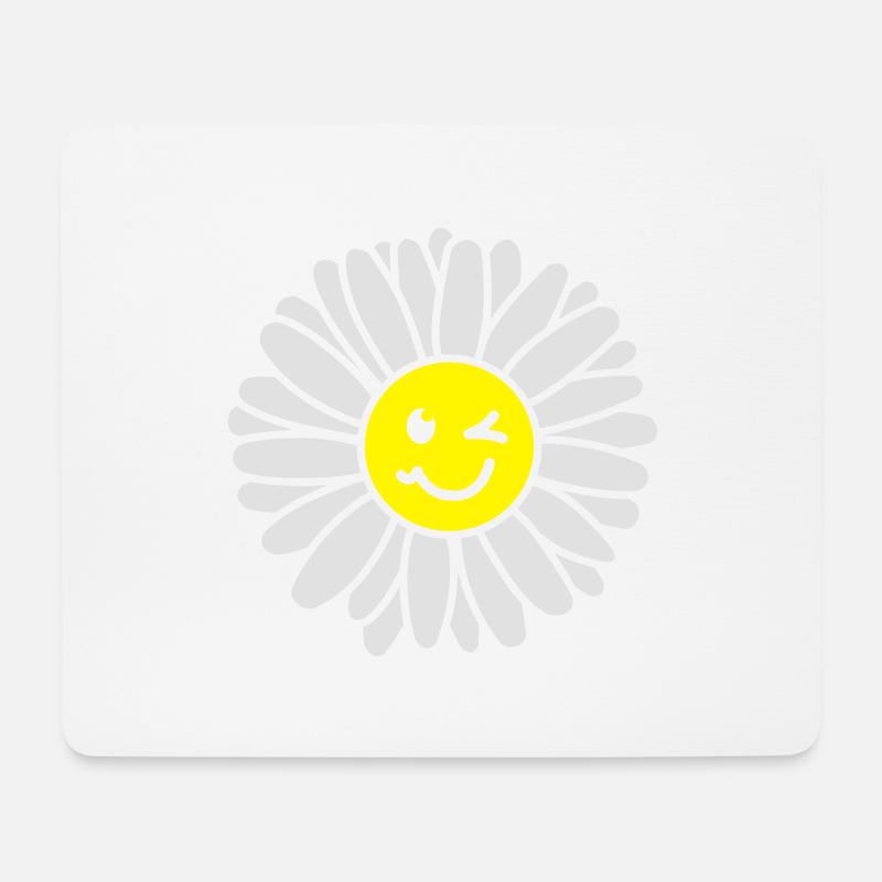Gänseblümchen - Maßliebchen - Tausendschön - Mousepad (Querformat) - Weiß