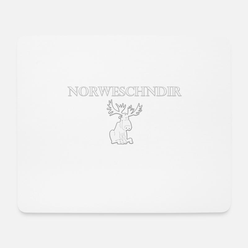 Norweschendir Sachsen lustig Geschenk Heimat Liebe - Mousepad (Querformat) - Weiß