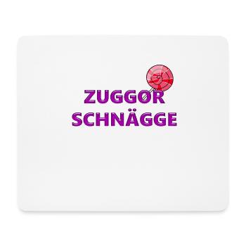 Zuggorschnägge Saxony funny gift home - Mouse Pad (horizontal) - white - Front