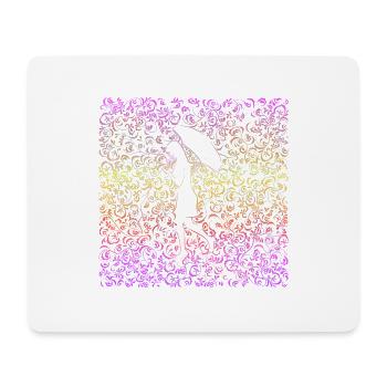 rain ornamental ornament - Mouse Pad (horizontal) - white - Front