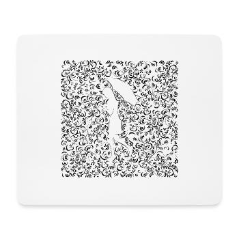 rain ornamental ornament - Mouse Pad (horizontal) - white - Front