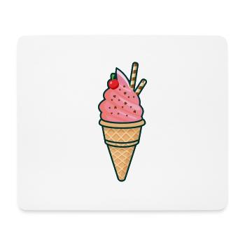 Ice cream, ice, summer, sun - Mouse Pad (horizontal) - white - Front