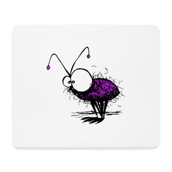 Illustration drôle de Mayfly - Tapis de souris (format paysage) - blanc - Devant