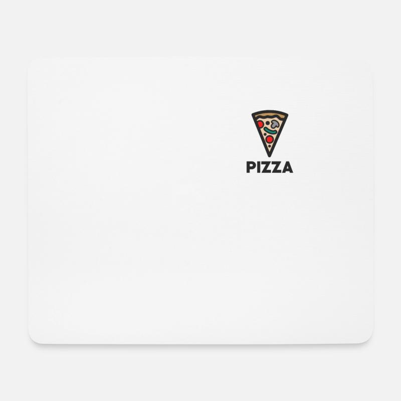Pizza Logo - Mousepad (Querformat) - Weiß