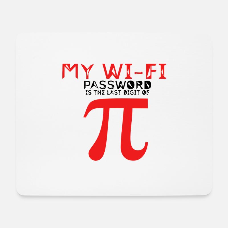 Nerd - Mousepad (Querformat) - Weiß