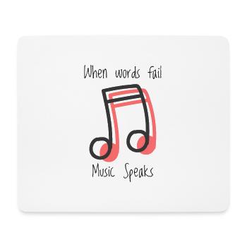 Music - Mouse Pad (horizontal) - white - Front