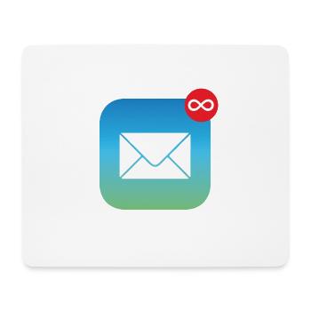 Mail Unendlich Arbeit | Immer genug zu tun - Mousepad (Querformat) - Weiß - Vorne