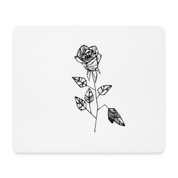 rose - Mouse Pad (horizontal) - white - Front